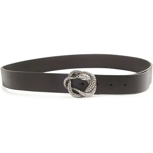 Leather Belt for Men , male, Sizes: 105 CM, 100 CM, 90 CM, 85 CM, 95 CM, 110 CM - Just Cavalli - Modalova