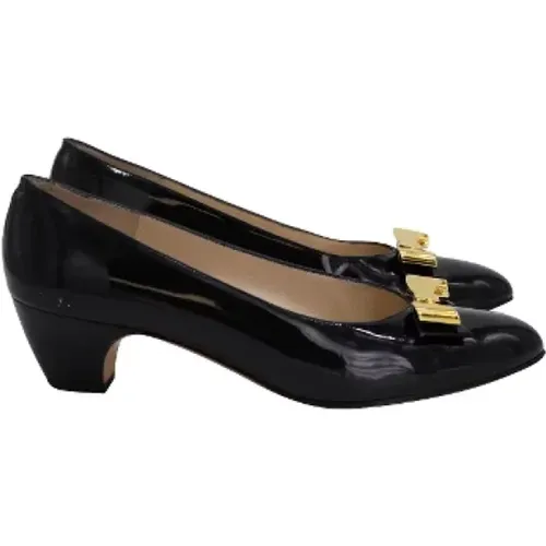 Pre-owned Leather heels , female, Sizes: 4 1/2 UK - Salvatore Ferragamo Pre-owned - Modalova