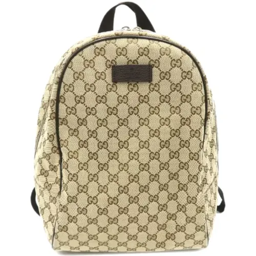 Pre-owned Canvas backpacks , female, Sizes: ONE SIZE - Gucci Vintage - Modalova