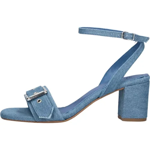 Blau Denim Sandalen mit Blockabsatz - Toral - Modalova