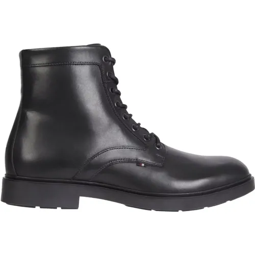 Elevated Rounded Lace-Up Boot , male, Sizes: 7 UK, 8 UK, 10 UK, 12 UK, 9 UK - Tommy Hilfiger - Modalova