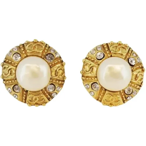 Pre-owned Metal earrings , female, Sizes: ONE SIZE - Chanel Vintage - Modalova