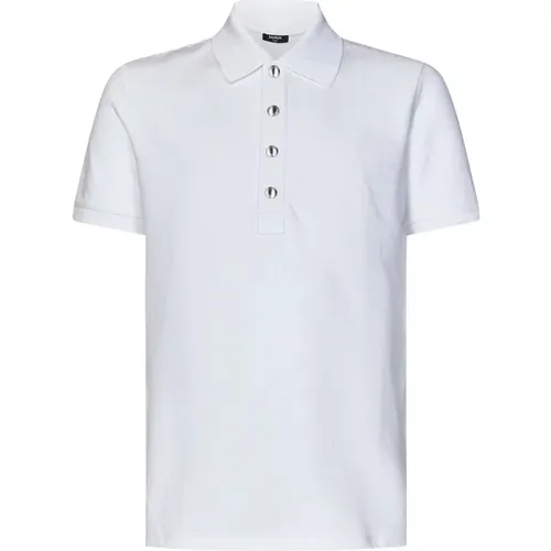 Monogram Polo Shirt , male, Sizes: L, M, XL - Balmain - Modalova