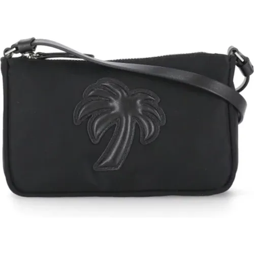Schwarze Damenhandtasche mit Palm Tree Logo - Palm Angels - Modalova