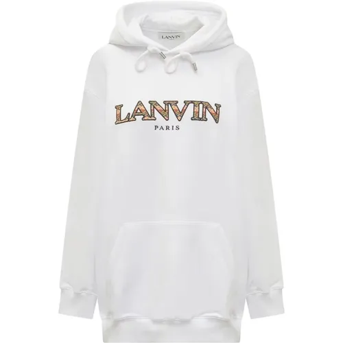 Cotton Sweatshirt with Hood , female, Sizes: XS, M, S - Lanvin - Modalova