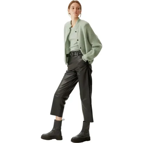 Leather Culotte Pants , female, Sizes: XL, S, M, L - Gestuz - Modalova