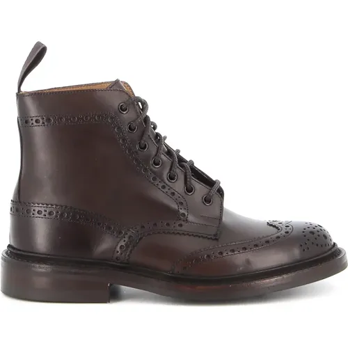 Leather Brogue Ankle Boot , male, Sizes: 5 1/2 UK - Tricker's - Modalova