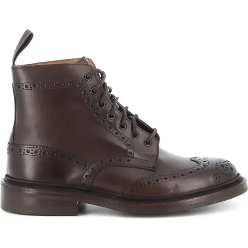 Leather Brogue Ankle Boot , male, Sizes: 8 1/2 UK, 6 1/2 UK, 10 UK, 11 UK, 8 UK, 9 1/2 UK, 7 UK, 5 1/2 UK, 10 1/2 UK - Tricker's - Modalova