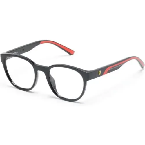 Schwarze Optische Brille Stilvoll Must-Have , Herren, Größe: 50 MM - Ferrari - Modalova