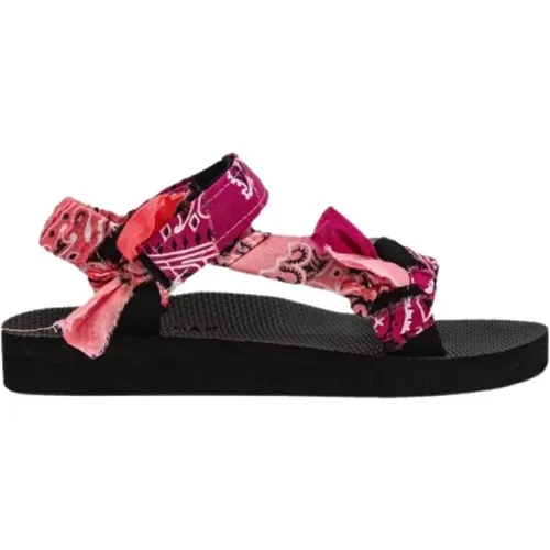 Handgemachte Himbeer Trekky Sandalen , Damen, Größe: 37 EU - Arizona Love - Modalova