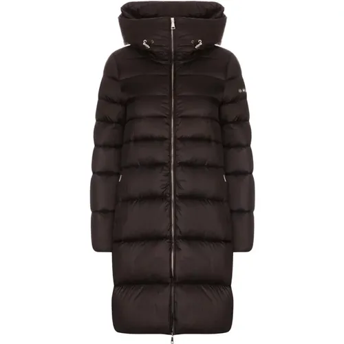 NoirNylon Hooded Coat , female, Sizes: S, L, M, XS - add - Modalova