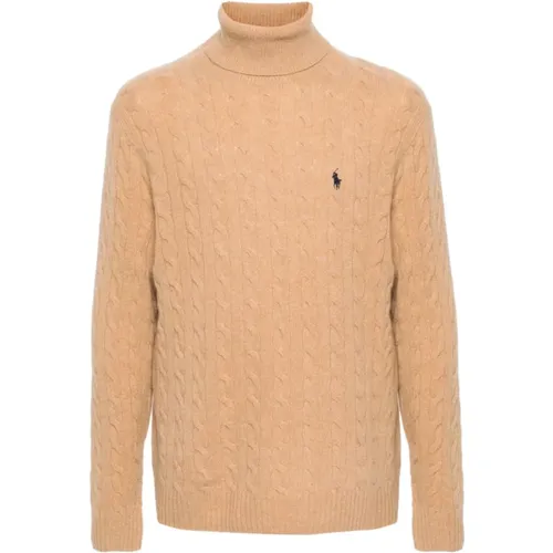 Beiger Woll-Kaschmir Rollkragenpullover , Herren, Größe: XL - Polo Ralph Lauren - Modalova