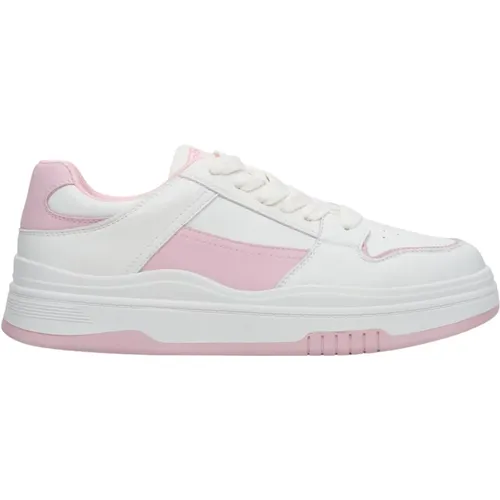 Damen Weiße & Rosa Leder Sneakers ES 8 Er00113316 , Damen, Größe: 38 EU - Estro - Modalova