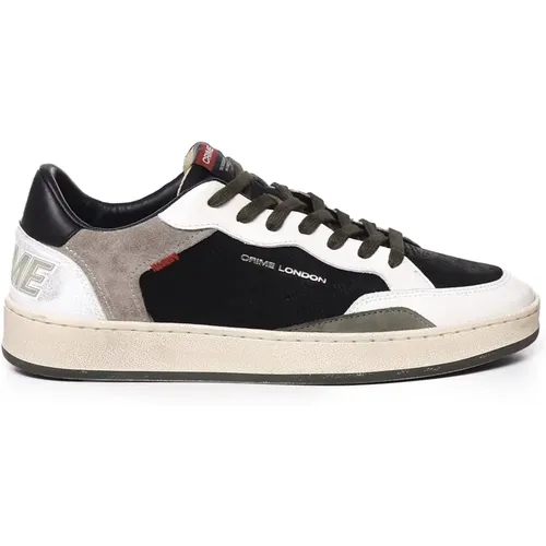 Wildleder Ledersneakers Bandsohle Taupe , Herren, Größe: 40 EU - Crime London - Modalova