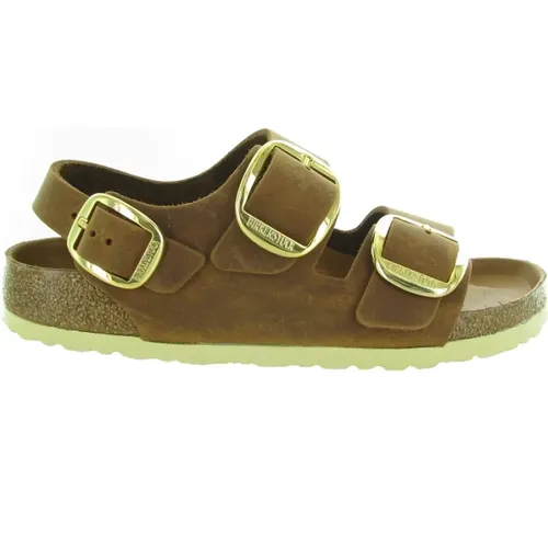 Große Schnalle Ledersandalen - Birkenstock - Modalova