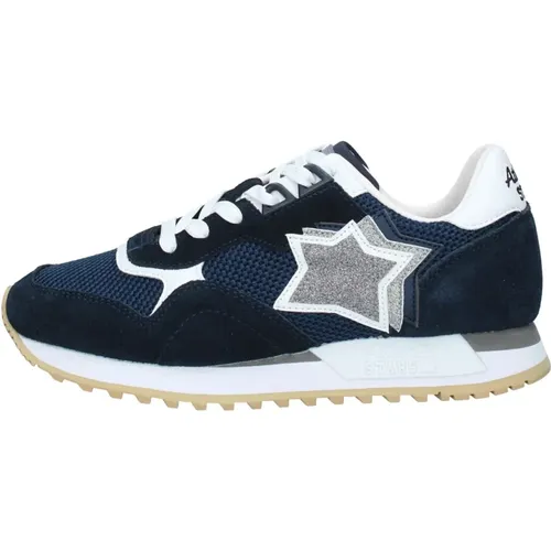 Sportliche Sneakers mit Raffiniertem Obermaterial , Damen, Größe: 36 EU - atlantic stars - Modalova