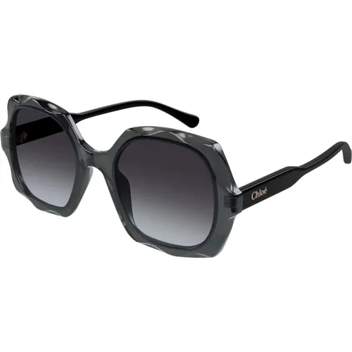 Sunglasses Ch0226S Black , female, Sizes: 53 MM - Chloé - Modalova