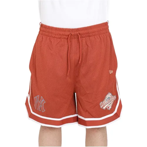 Rostfarbene Yankees World Series Sportshorts , Herren, Größe: M - new era - Modalova