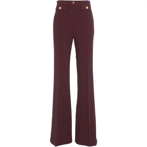 Crêpe Palazzo Pants , female, Sizes: XS, M, S, XL - Elisabetta Franchi - Modalova