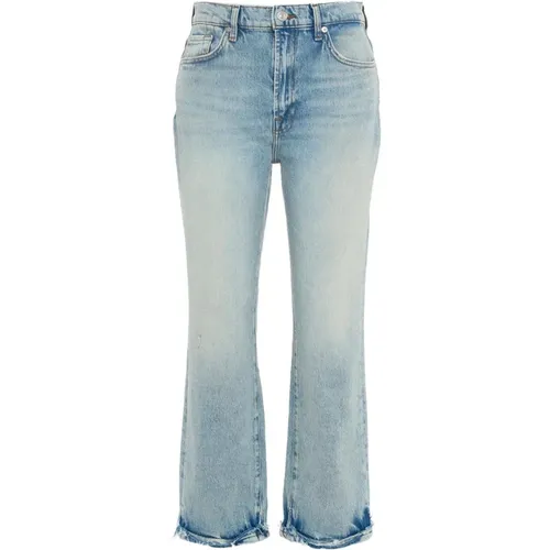 Washed Jeans with Logo Details , female, Sizes: W27 - 7 For All Mankind - Modalova