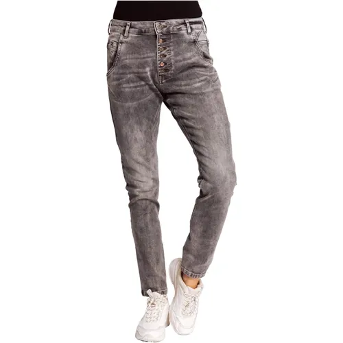 AMY Grey Boyfriend Jeans , Damen, Größe: W30 - Zhrill - Modalova