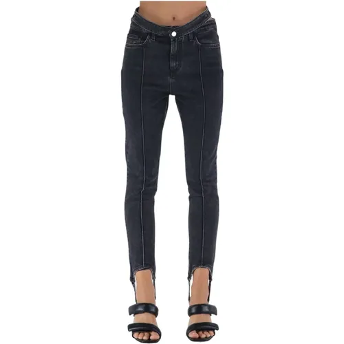 Skinny Jeans , Damen, Größe: L - Andrea Adamo - Modalova
