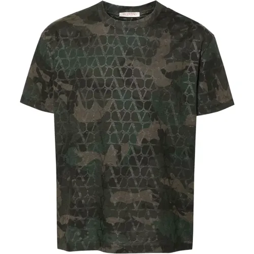 Stylisches T-Shirt mit Einzigartigem Design , Herren, Größe: L - Valentino Garavani - Modalova