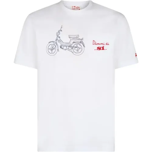 Cotton T-shirt , male, Sizes: L, M, S, XL - MC2 Saint Barth - Modalova