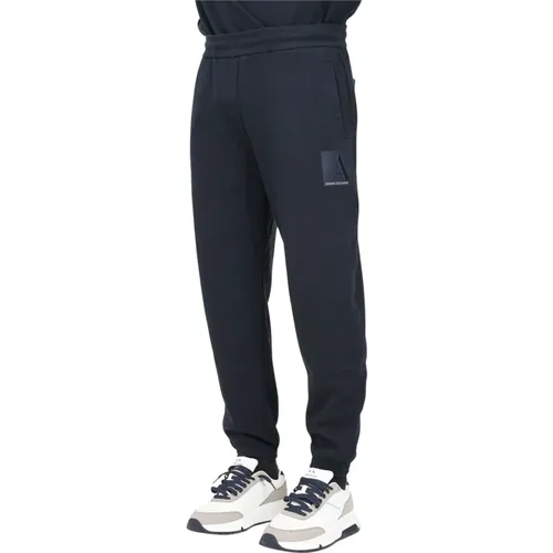 Blaue Sportliche Hose Minimalistisches Design,Blaue Jogger Hose Herren Navy - Armani Exchange - Modalova