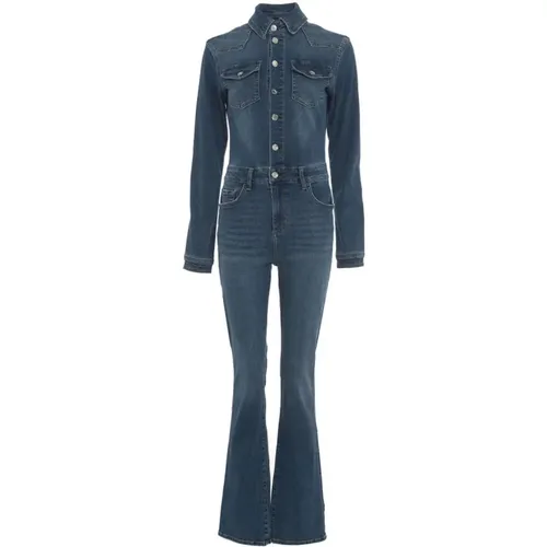 Denim Flared Leg Shirt , Damen, Größe: W30 - Liu Jo - Modalova