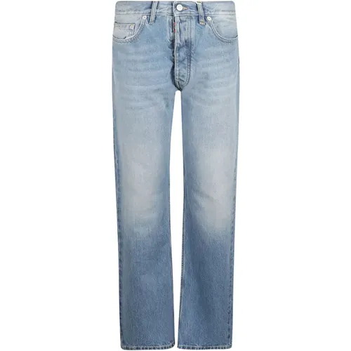Blaue Straight-Leg Jeans,Slim-Fit Klassische Blaue Jeans - Maison Margiela - Modalova