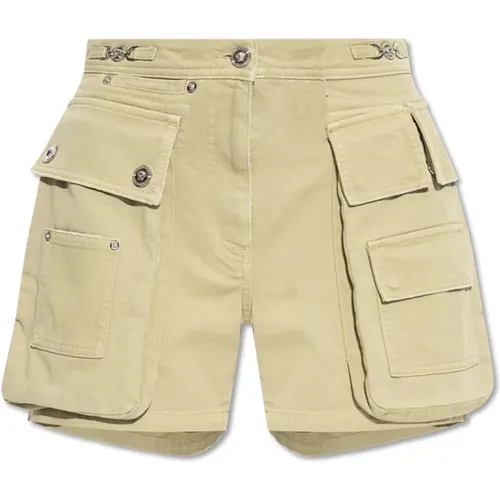 Cargo-style shorts , female, Sizes: W25, W26, W27 - Versace - Modalova