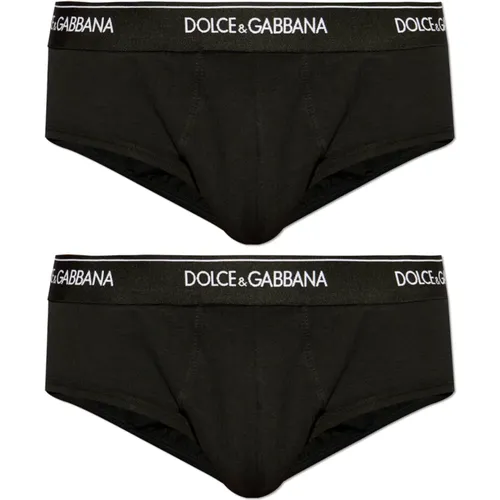 Two-pack of briefs , male, Sizes: S, 2XL, L, M, XL - Dolce & Gabbana - Modalova