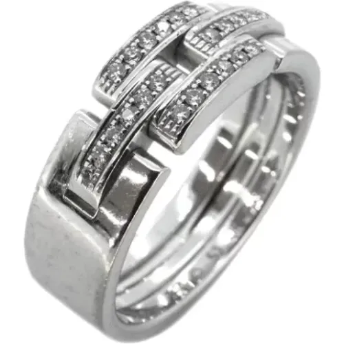 Pre-owned White Gold rings , female, Sizes: ONE SIZE - Cartier Vintage - Modalova