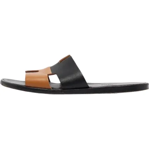 Pre-owned Leather sandals , male, Sizes: 6 1/2 UK - Hermès Vintage - Modalova