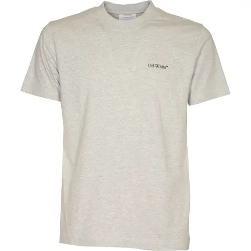 Arrow Slim Tee Light Grey , male, Sizes: S, XL, L, M - Off White - Modalova