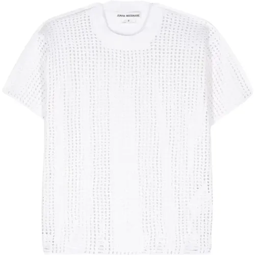 Gepaneltes Design Weiße T-Shirts und Polos , Damen, Größe: M - Junya Watanabe - Modalova