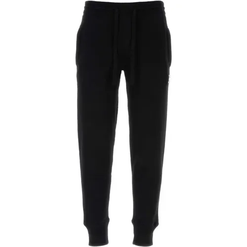 Schwarze Wollmischung Joggers , Herren, Größe: XL - Dolce & Gabbana - Modalova