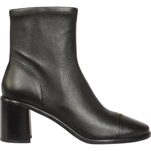 Cap-Toe Heel Stiefeletten , Damen, Größe: 37 1/2 EU - TORY BURCH - Modalova