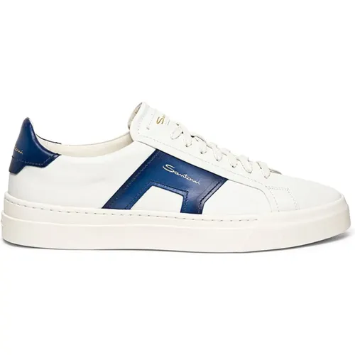 Stylish Sneakers for Men , male, Sizes: 10 UK - Santoni - Modalova