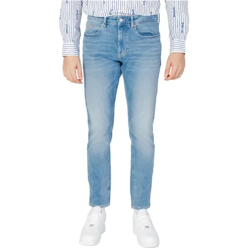 Regenerative Cotton Tapered Jeans , male, Sizes: W32 L32, W34 L32, W30 L32, W36 L32, W33 L32, W31 L32 - Tommy Jeans - Modalova