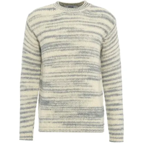 Chunky Knit Striped Sweater , male, Sizes: L - Mauro Grifoni - Modalova