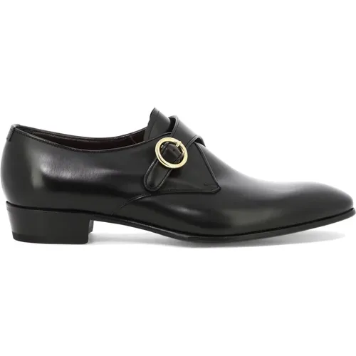 Leder Monk Schuhe , Herren, Größe: 41 1/2 EU - Lardini - Modalova