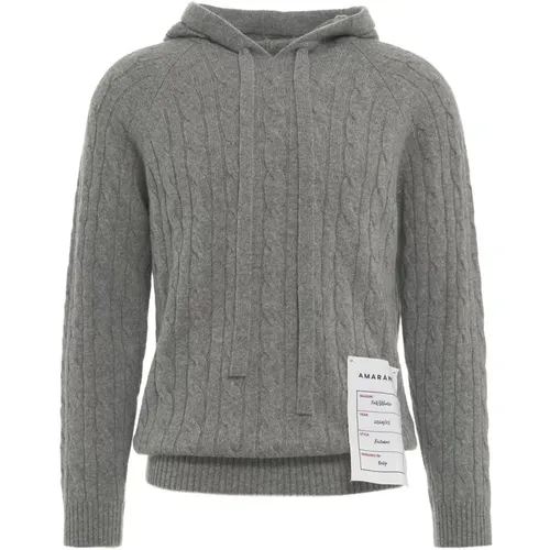 Grey Knitwear Aw24 , male, Sizes: XL, L - Amaránto - Modalova