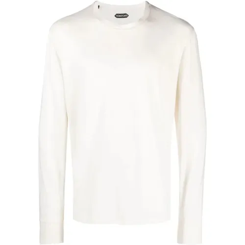 Crew Neck Sweatshirt, Lyocell/Cotton Blend , male, Sizes: 3XL, 2XL - Tom Ford - Modalova