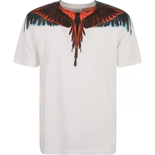 Icon Wings T-Shirts und Polos , Herren, Größe: S - Marcelo Burlon - Modalova