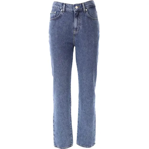 Denim Straight Leg Jeans , female, Sizes: W30, W28 - Moschino - Modalova