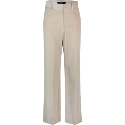 Trousers Ivory , female, Sizes: 3XS, S, XS, M, 2XS - Max Mara - Modalova