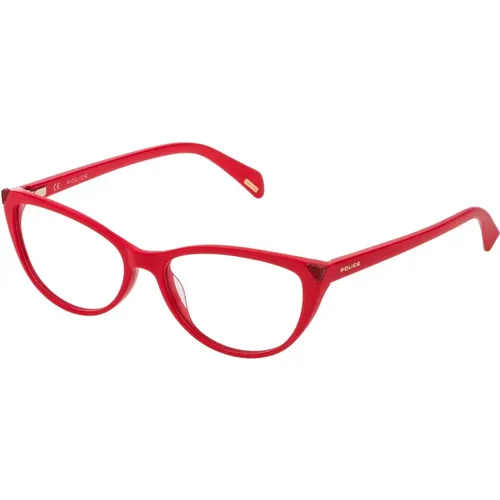 Stylische Brille Vpl928 , unisex, Größe: 55 MM - Police - Modalova