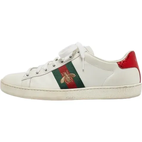 Pre-owned Leather sneakers , female, Sizes: 5 UK - Gucci Vintage - Modalova